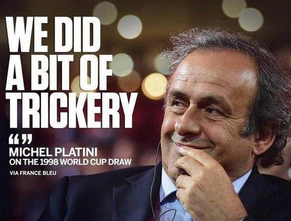 普拉蒂尼披露98世界杯抽签猫腻